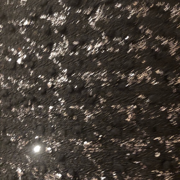 Ann Taylor black with silver blouse, Size XL - Picture 7 of 8